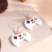 1 Pair Geometric Sweet Plastic Resin Drop Earrings sku image 1