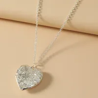 Creative Creux Coeur Forme Pendentif Photo Boîte Pendentif Collier main image 2