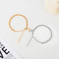 Simple Style Heart 304 Stainless Steel No Inlaid Bracelets In Bulk sku image 4