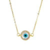 Geometric Fashion Zircon Brass Pendant Necklace Wholesale sku image 4