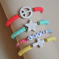 Geometric Fashion Resin Soft Clay Bracelets Wholesale main image 1