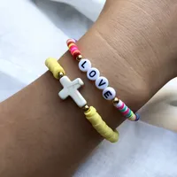 Geometric Fashion Resin Soft Clay Bracelets Wholesale main image 4