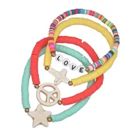 Geometric Fashion Resin Soft Clay Bracelets Wholesale main image 5