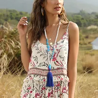 Geometric Fashion Wood Necklace Wholesale main image 1