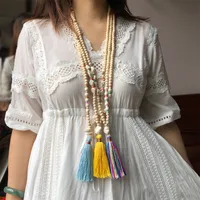 Geometric Fashion Wood Necklace Wholesale main image 2