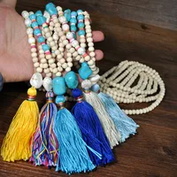 Geometric Fashion Wood Necklace Wholesale main image 3