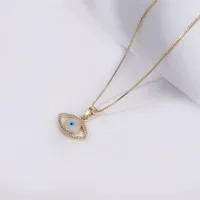 Eye Fashion Copper Necklace Wholesale main image 3