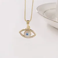Eye Fashion Copper Necklace Wholesale main image 4