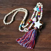 Star Fashion Wood Necklace Wholesale sku image 12