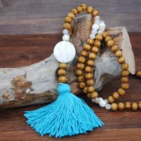 Star Fashion Wood Necklace Wholesale sku image 4