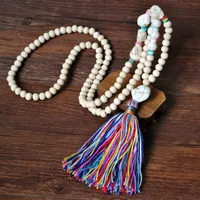 Geometric Fashion Wood Necklace Wholesale sku image 1