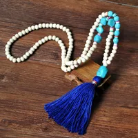Geometric Fashion Wood Necklace Wholesale sku image 3