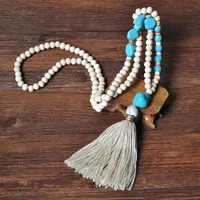 Geometric Fashion Wood Necklace Wholesale sku image 4