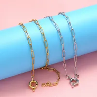 Geometric Fashion 18K Gold Plated Copper Necklace Wholesale main image 1