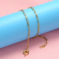 Geometric Fashion 18K Gold Plated Copper Necklace Wholesale main image 2