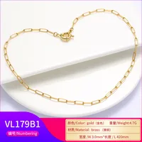 Geometric Fashion 18K Gold Plated Copper Necklace Wholesale main image 5