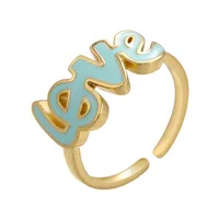 Fashion Copper Letter Plating No Inlaid Women'S sku image 2