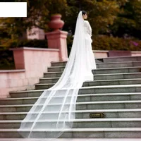 Simple Retro Pearl Veil Hair Comb Bridal Veil main image 4