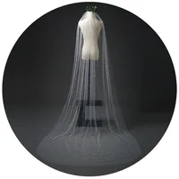 Simple Retro Pearl Veil Hair Comb Bridal Veil main image 5