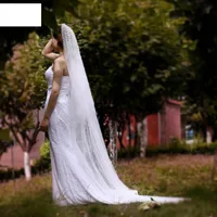 Mujeres Geométrico Moda Gasa Embutido Perla Velos De Jaula De Pájaros main image 4