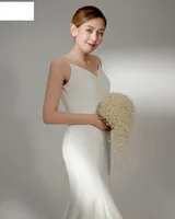 Bridal Handmade Pearl Gypsophila Bouquet Bridal Wedding Accessories main image 1
