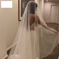 Women'S Geometric Fashion Gauze Inlay Pearl Birdcage Veils sku image 3