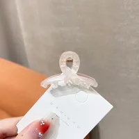 Simple Solid Color Small Size Plastic Hair Claw sku image 2