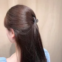 Griffe De Cheveux En Plastique De Petite Taille De Couleur Solide Simple main image 3