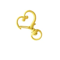 Simple Style Heart Shape Metal Paint Keychain main image 2