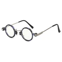 Retro Steampunk Style Small Frame Sunglasses Male Personality Hip-hop Round Sunglasses sku image 6