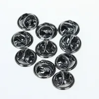 10 Pieces Metal Round Butterfly Pin Back main image 2