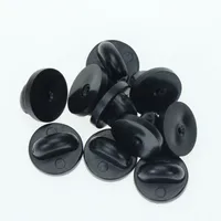 10 Pieces Metal Round Butterfly Pin Back sku image 4