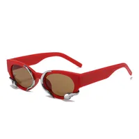Special-Shaped Mirror Cool Style Geometric Full Frame Women's Sunglasses sku image 4