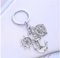 Fashion Alloy Compass Anchor Keychain main image 2