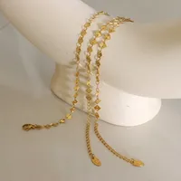 Simple Style Rhombus Stainless Steel Anklet main image 2