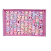 Cartoon Style Arylic Cartoon Character Kid'S Rings sku image 3