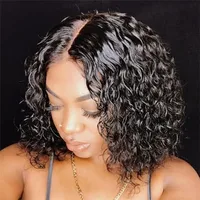 Women's Hip-hop Casual High-temperature Fiber Centre Parting Short Curly Hair Wigs main image 5