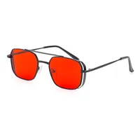 Cuadrado Moda Color Sólido Ordenador Personal UV400 Fotograma Completo Gafas De Sol Hombre main image 2