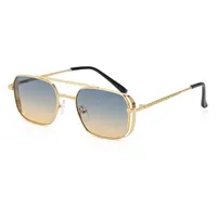 Square Fashion Solid Color Pc UV400 Full Frame Men's Sunglasses sku image 6