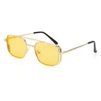Square Fashion Solid Color Pc UV400 Full Frame Men's Sunglasses sku image 5