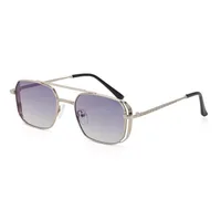 Square Fashion Solid Color Pc UV400 Full Frame Men's Sunglasses sku image 10