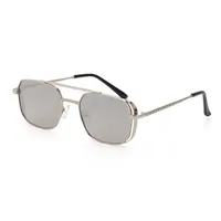 Square Fashion Solid Color Pc UV400 Full Frame Men's Sunglasses sku image 7