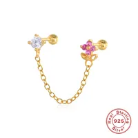 1 Piece 925 Sterling Silver Fashion Flower Zircon Plating Inlay main image 1