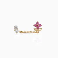 1 Piece 925 Sterling Silver Fashion Flower Zircon Plating Inlay main image 2
