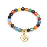 Printing Vintage Style  Alloy Natural Stone Bracelets Wholesale sku image 2