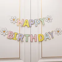 Birthday Letter Paper Birthday Decorative Props 1 Piece sku image 2