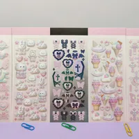 Original Korean Style Hand Account Cartoon Goka Stickers Wholesale 3d Laser Cartoon Characters Cute Goka Small Stickers main image 4