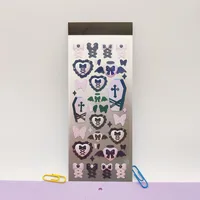 Original Korean Style Hand Account Cartoon Goka Stickers Wholesale 3d Laser Cartoon Characters Cute Goka Small Stickers sku image 4