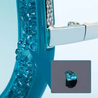 Polygon Punk Diamond Color Block Pc UV400 Full Frame Women's Sunglasses main image 3