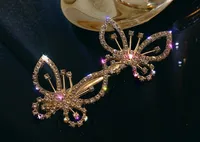 Shiny Butterfly Alloy Plating Rhinestones Hair Clip sku image 2